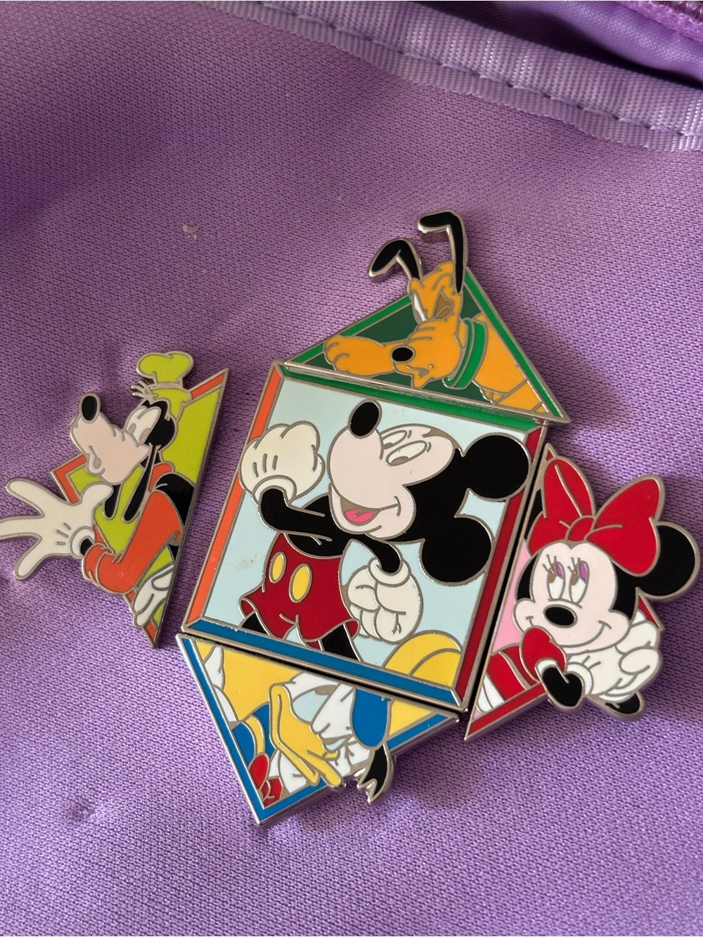 Disney Character Enamel Pin Set